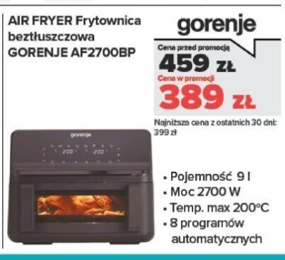 Air Fryer Frytownica beztłuszczowa AF2700BP promocja w NEONET