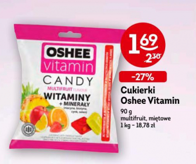 Cukierki miętowe Oshee vitamin candy promocja