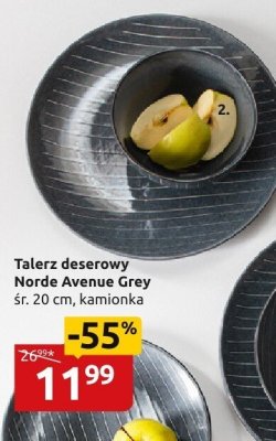Talerz deserowy Norde Avenue Grey 20 cm promocja w Black Red White