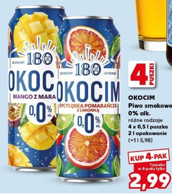 Piwo smakowe0% różne rodzaje promocja w Kaufland