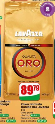 Kawa ziarnista Qualita Oro 1 kg promocja w Dino