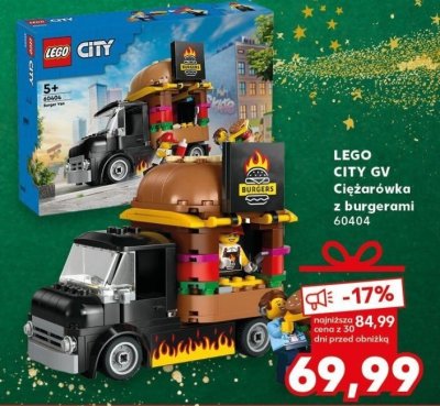 Klocki CITY GV Ciężarówka z burgerami 60404 promocja w Kaufland