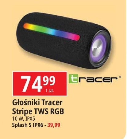 Głośnik bluetooth tws splash Tracer promocja w Leclerc