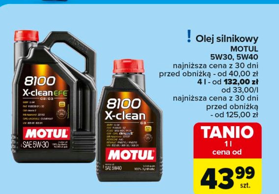 Olej silnikowy 8100 x-cess 5w40 MOTUL promocja w Carrefour Market