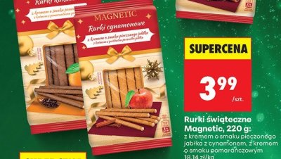 Rurki kakaowe z kremem o smaku pomarańczowym promocja w Biedronka