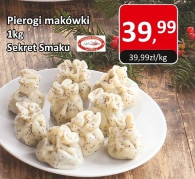 Pierogi makówki z suszonymi śliwkami 1kg Sekret Smaku promocja w Market Point