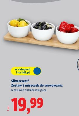 Zestaw 3 miseczek do serwowania Silvercrest promocja w Lidl