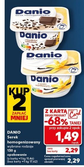 Serek z kawałkami czekolady Danone danio extra promocja