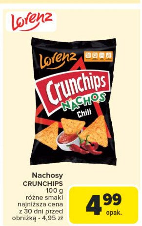 Chipsy chilli Crunchips nachos promocja