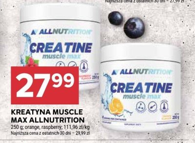 Kreatyna MUSCLE MAX ALLNUTRITION orange, raspberry promocja w Stokrotka