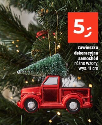 Zawieszka dekoracyjna samochód różne wzory wys. 11 cm promocja w Dealz