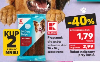 Przysmak dla psów wołowina K-classic promocja