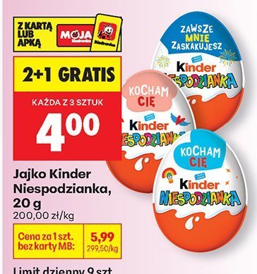 Jajko Kinder Niespodzianka promocja w Biedronka