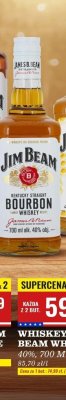 Whiskey Jim Beam White 40%, 700 ML promocja w Biedronka