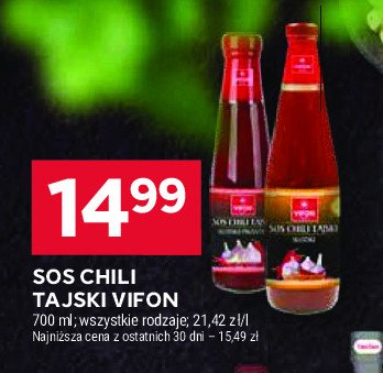 Sos chili tajski słodki Vifon promocja w Stokrotka