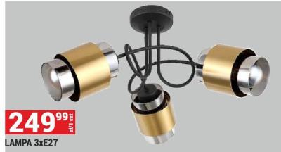 Lampa 3xE27 promocja w Merkury Market