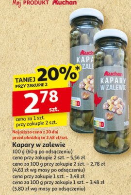 Kapary w zalewie Auchan r贸偶norodne (logo czerwone) promocja