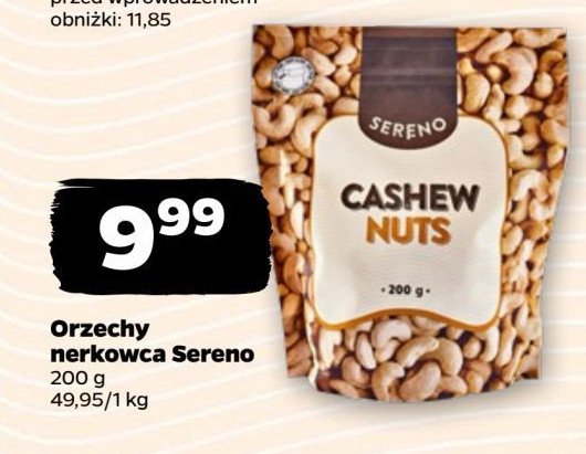 Orzechy nerkowca Sereno promocja w Netto