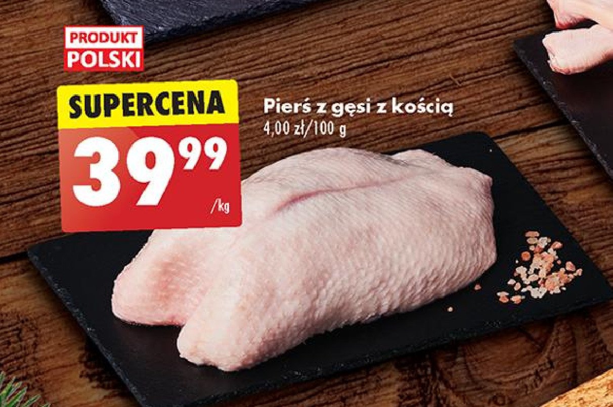 Pierś gęsia z kością promocja w Biedronka