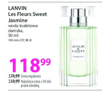 Woda toaletowa Lanvin les fleurs promocja w Hebe