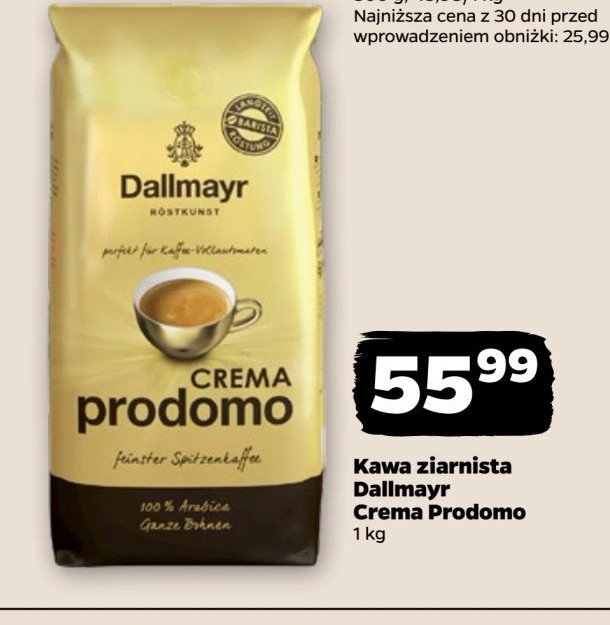 Kawa Dallmayr crema prodomo promocja w Netto