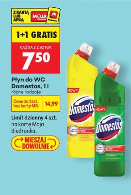 Płyn do WC Domestos, 1 l promocja w Biedronka