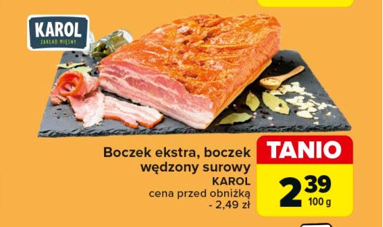 Boczek wędzony surowy Karol promocja