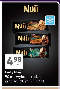 Lód almond & java vanilla Nuii promocja w Auchan