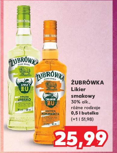 Wódka Żubrówka kwaśne jabłko promocja