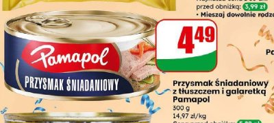 Przysmak śniadaniowy z tłuszczem i galaretką  promocja w Dino