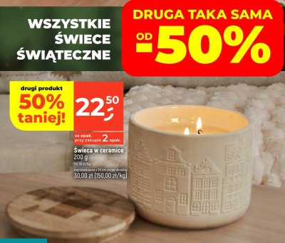 Świeca w ceramice 200 g promocja w Dealz