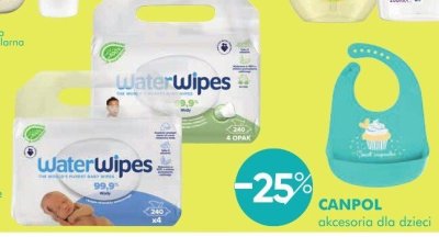 Chusteczki nawilżane WATERWIPES promocja w Super-Pharm