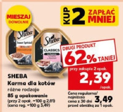 Karma dla kotów Sheba różne rodzaje promocja w Kaufland