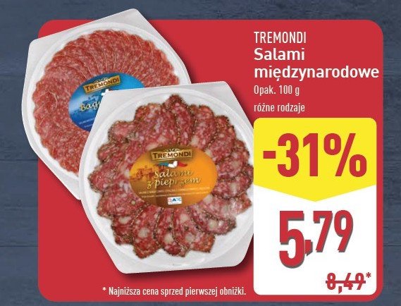 Salami międzynarodowe Tremondi promocja