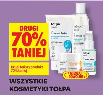 Kosmetyki Tołpa - drugi 70% taniej promocja w Biedronka