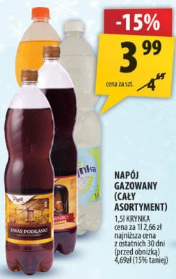 Napój Agaty (cały asortyment) promocja w Arhelan