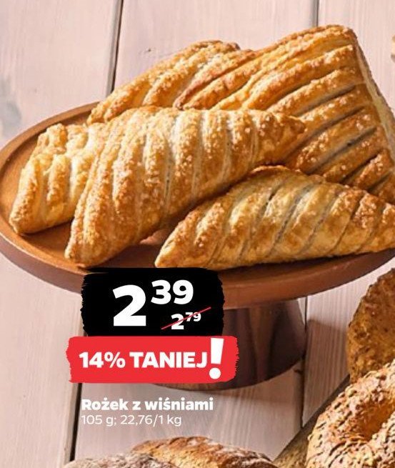 Rożek z wiśniami promocja w Netto