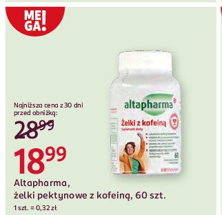 Żelki z kofeiną Altapharma promocja w Rossmann