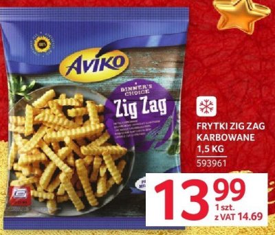 Frytki zig zag karbiowane Aviko 1.5kg promocja w Selgros