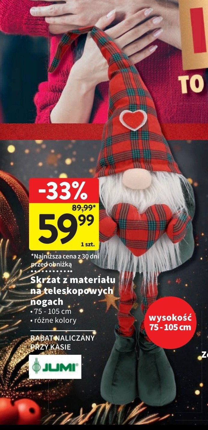 Skrzat na teleskopowych nogach Jumi promocja w Intermarche