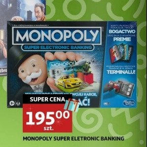 Monopoly super electronic banking Hasbro promocja