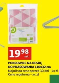 Pokrowiec na desk臋 110 x 32 cm Auchan na co dzie艅 (logo zielone) promocja