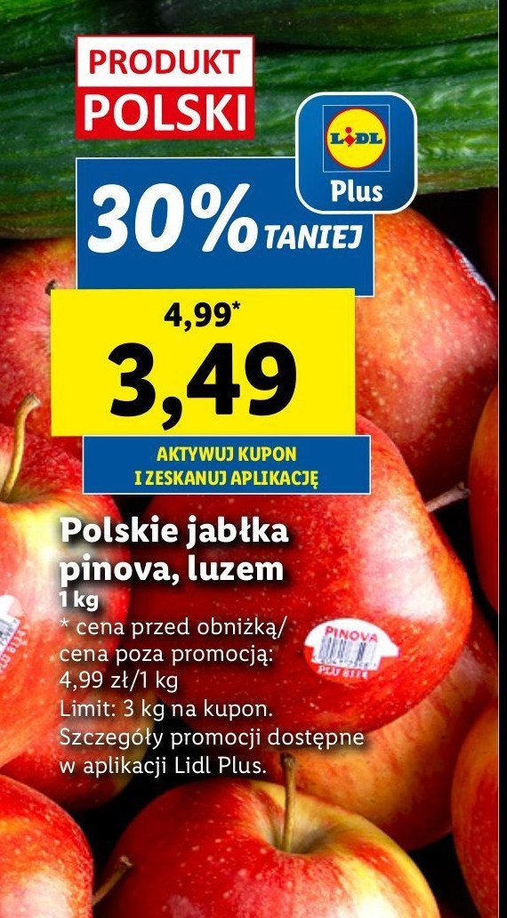 Jabłka pinova polskie promocja