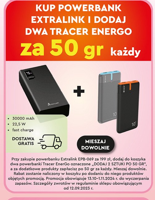 Powerbank epb-069 Extralink promocja