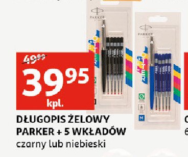 Długopis żelowy + 5 wkładów Parker promocja