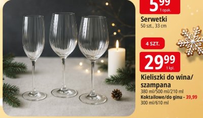Kieliszki do wina/szampana promocja w Leclerc