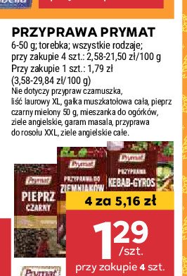 Przyprawa kebab-gyros Prymat promocja