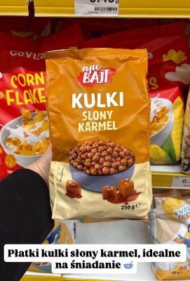 Płatki śniadaniowe kulki słony karmel  promocja w Dino