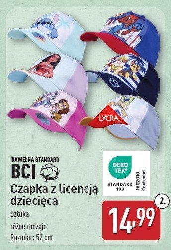 Czapka z daszkiem dziecięca promocja w Aldi