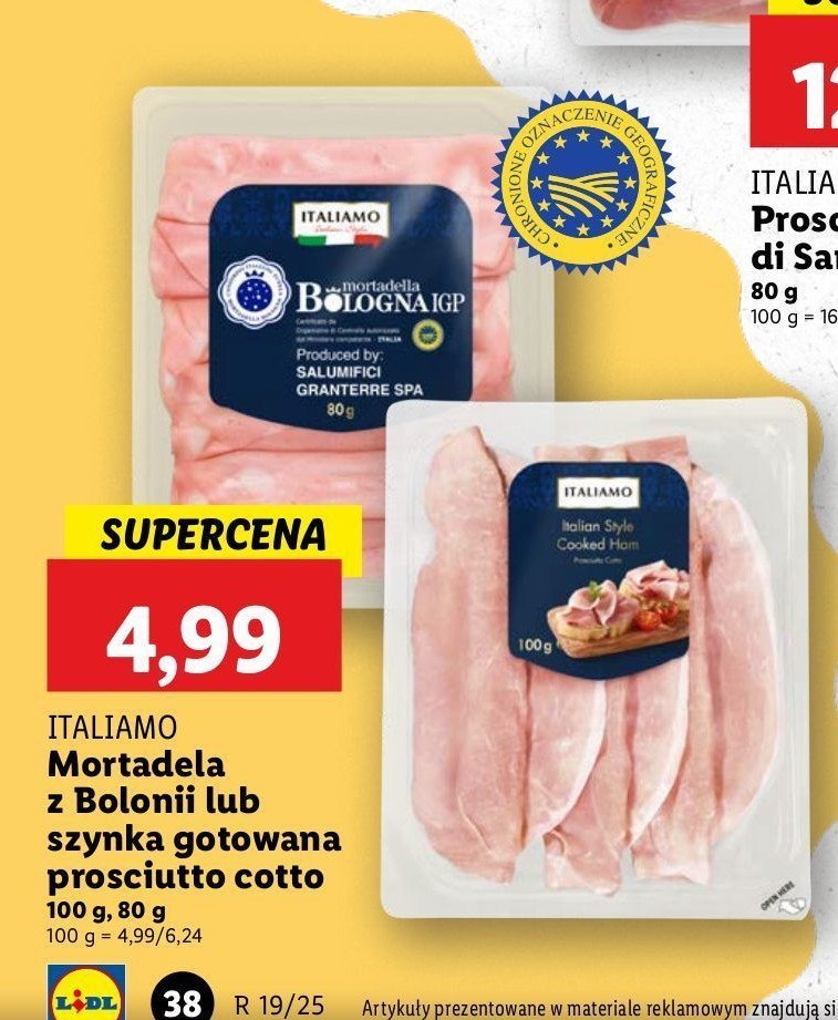 Szynka prosciutto cotto Italiamo promocja